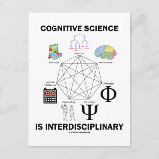 Kognitive Wissenschaft ist interdisziplinär Postkarte