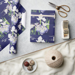 Kogyo Tsukioka Irises, japanische Blume Art Geschenkpapier