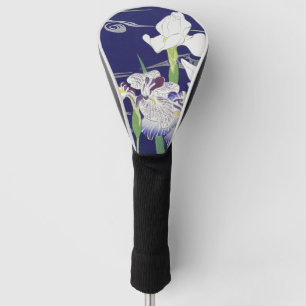 Kogyo Tsukioka Irises, japanische Blume Art Golf Headcover