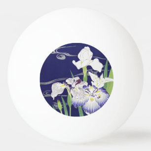 Kogyo Tsukioka Irises, japanische Blume Art Tischtennisball
