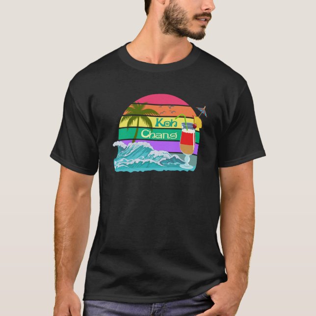 Koh Chang Thailand Palm Souvenir Bangkok Phuket Pa T-Shirt (Vorderseite)
