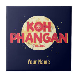 Koh Phangan auf der Vintagen Insel Thailand Fliese