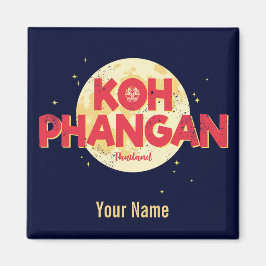 Koh Phangan auf der Vintagen Insel Thailand Magnet