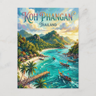 Koh Phangan Thailand Postkarte