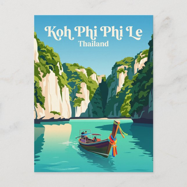 Koh Phi Phi Le Thailand Postkarte (Vorderseite)