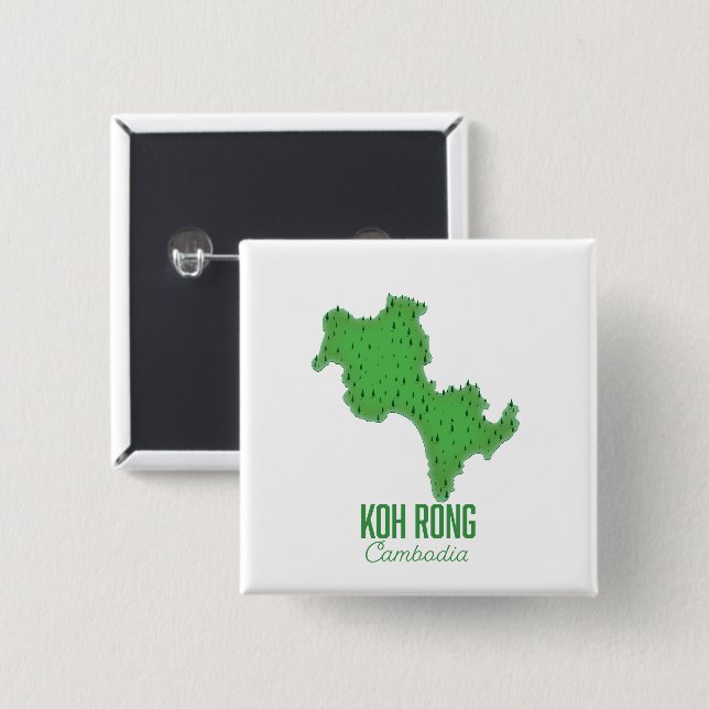 Koh Rong Kambodia Button (Vorne & Hinten)