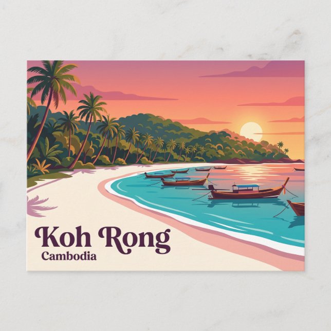 Koh Rong Kambodscha Postkarte (Vorderseite)
