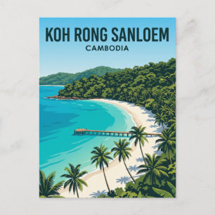 Koh Rong Sanloem Kambodscha Postkarte