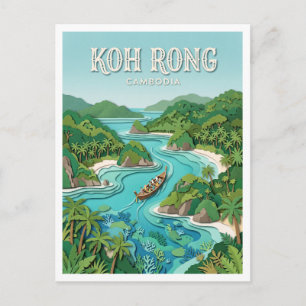 Koh Rong Tropische Inselchen Kambodscha Postkarte