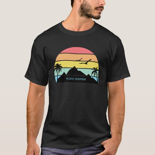 Koh Samui Palms Thailand Bangkok Phuket Chang Souv T-Shirt (Vorderseite)