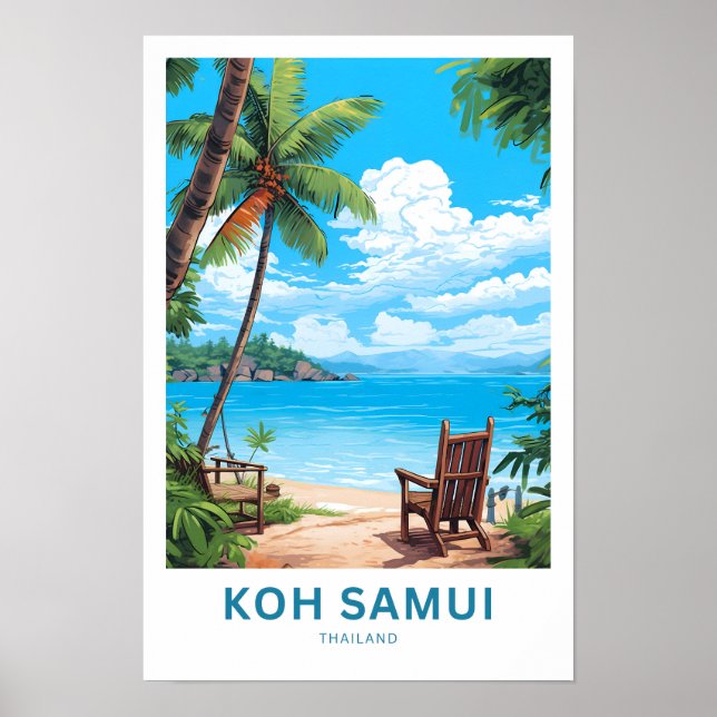 Koh Samui Thailand Travel Print Poster (Vorne)