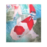 Kohaku Koi 2 Japanische Aquarell-Kunst
