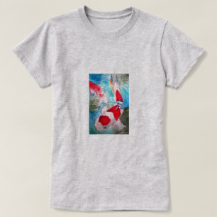 Kohaku Koi 2 Japanische Aquarell-Kunst T-Shirt