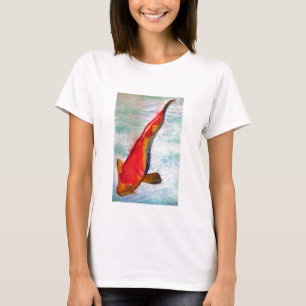 Kohaku Koi Japanische Aquarellkunst T-Shirt
