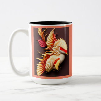 Kohaku koi zweifarbige tasse