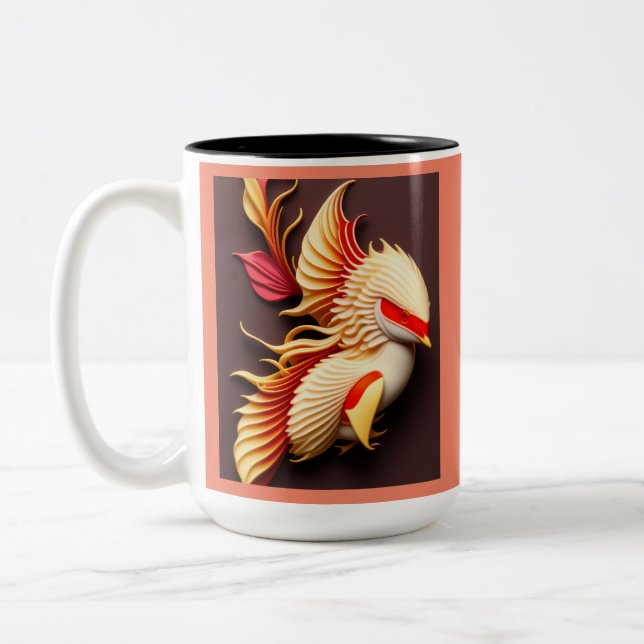 Kohaku koi zweifarbige tasse (Links)