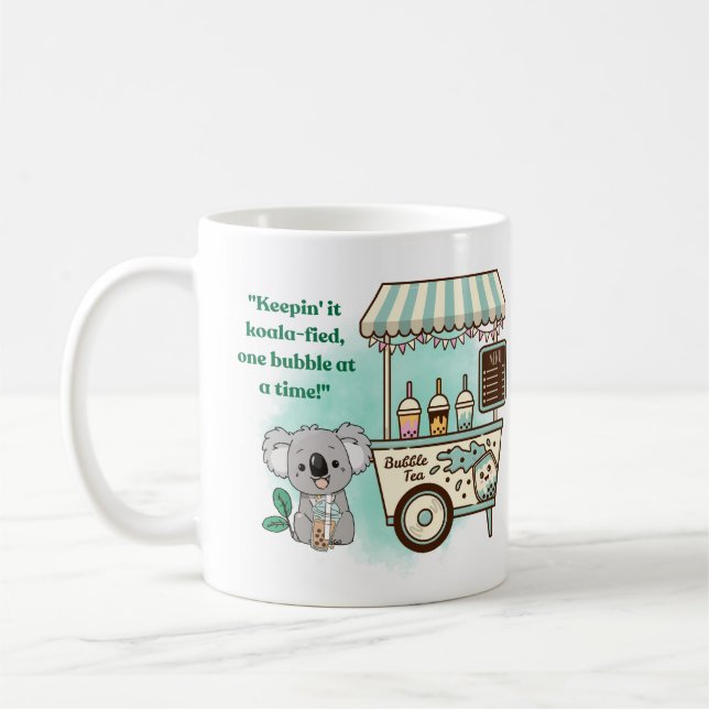 Kohala halten - Zitat Kaffeetasse (Links)