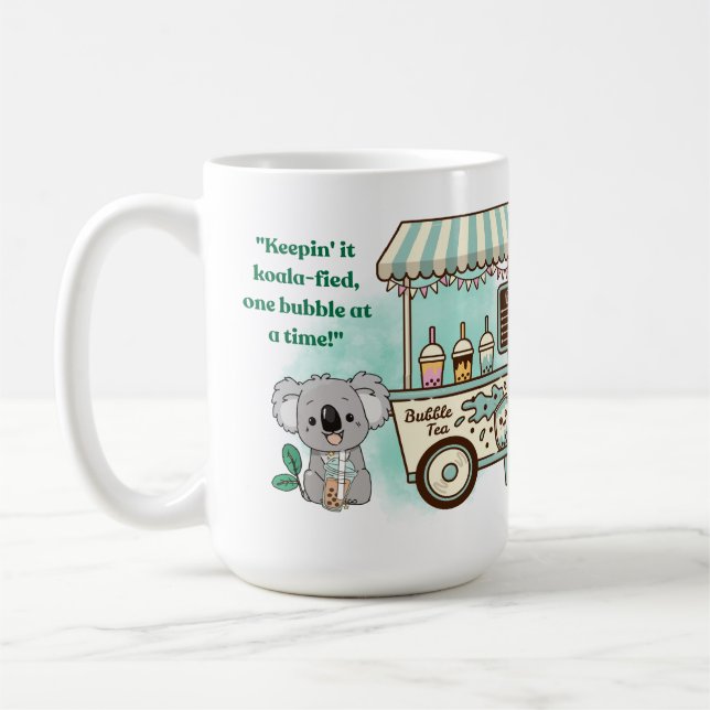 Kohala halten - Zitat Kaffeetasse (Links)