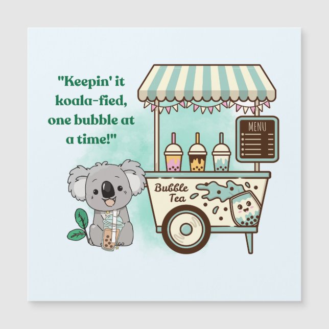 Kohala halten - Zitat Magnetkarte (Vorderseite)