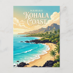 Kohala-Küste, Hawaii Postkarte