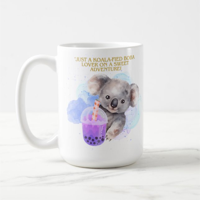 Kohala Zitat - einfach kohala boba Abenteuer Kaffeetasse (Links)