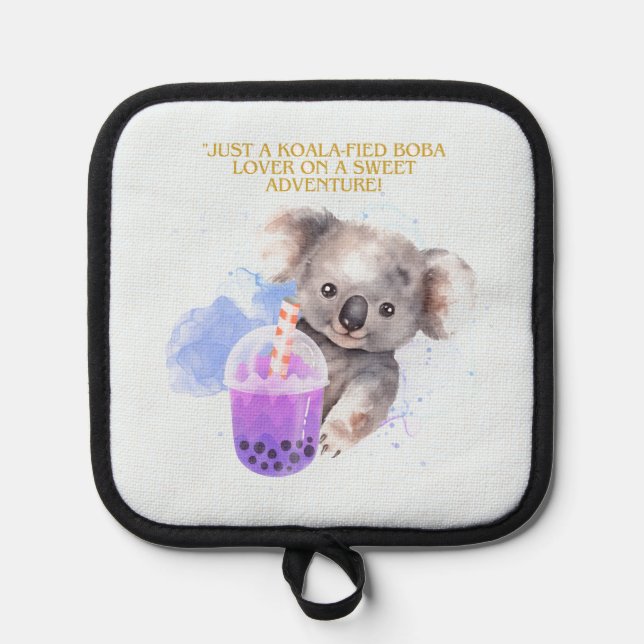 Kohala Zitat - einfach kohala boba Abenteuer Topflappen (Vorderseite)