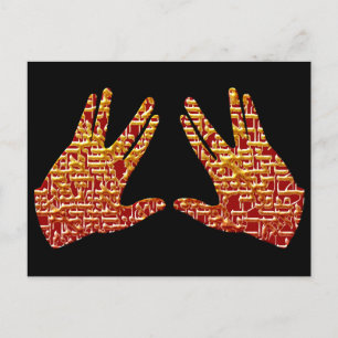 Kohen Hands Postkarte