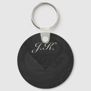 Kohl Black Monogram Personalisiert Schlüsselanhänger