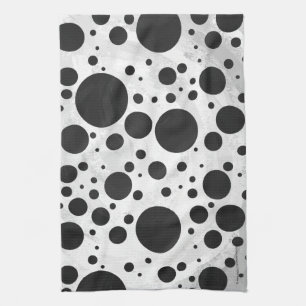 Kohl Black Polka Dot Pattern Handtuch