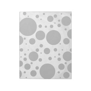 Kohl Black Polka Dot Pattern Notizblock