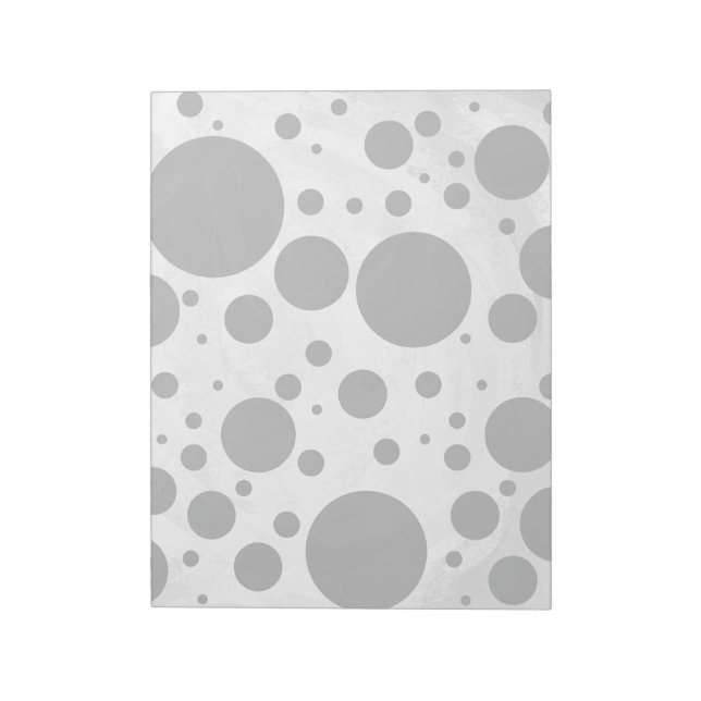 Kohl Black Polka Dot Pattern Notizblock (Rotiert)