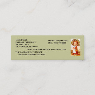 KOHL-FLECKEN-FRAUEN-CAFÉ-RESTAURANTGEWERBE-KARTEN MINI VISITENKARTE