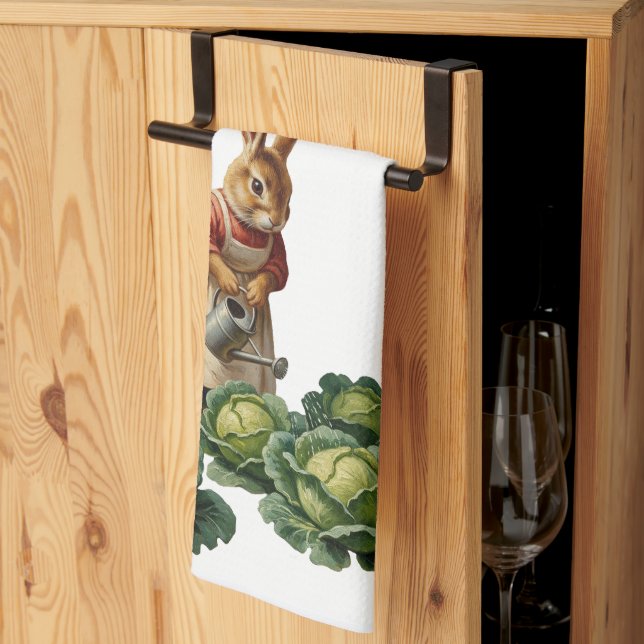 Kohl-Kaninchen Geschirrtuch (Drittel gefaltet)
