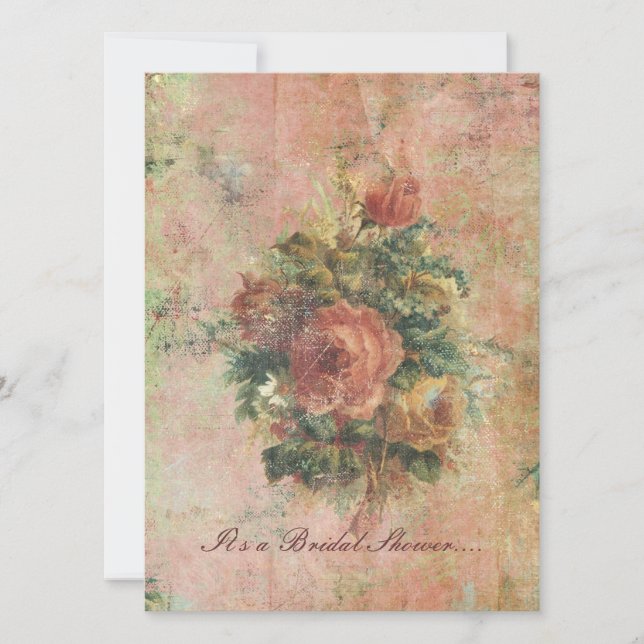 Kohl-Rosen-Brautpartyeinladung Einladung (Vorderseite)