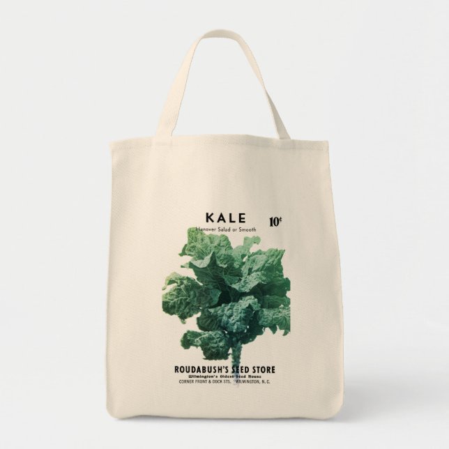 Kohl-Samenpackungsetikett Tragetasche (Vorne)
