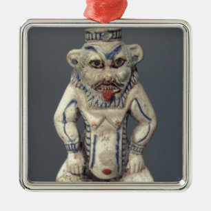 Kohl-Topf, den ägyptischen Haushaltsgott Bes Ornament Aus Metall