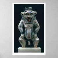 Kohl-Topf in Form des Gottes Bes,