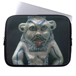 Kohl-Topf in Form von dem Gott Bes, neues Laptopschutzhülle