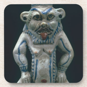 Kohl-Topf in Form von dem Gott Bes, neues Untersetzer