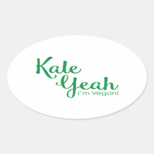 Kohl Yeah bin ich veganer Aufkleber