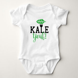 Kohl-Yeah lustiger veganer Entwurf Baby Strampler