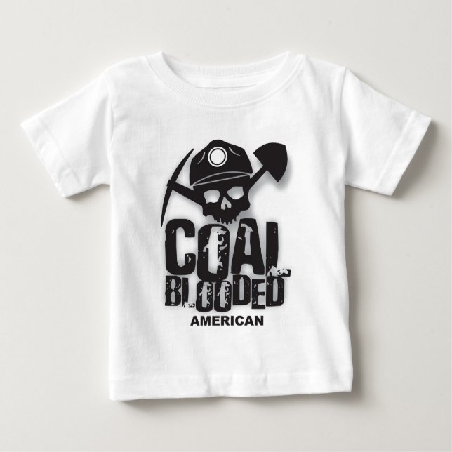 KOHLE BLOODED AMERICAN.jpg Baby T-shirt (Vorderseite)