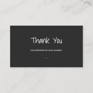 Kohle Danke Visitenkarte