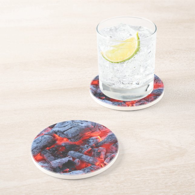 Kohle Getränkeuntersetzer (Seite)