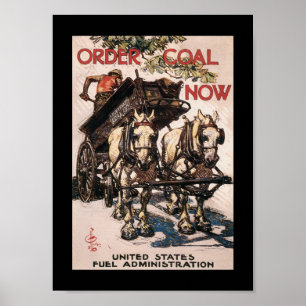 Kohle jetzt Weltkrieg II Poster