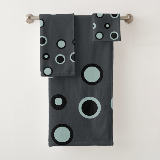 Kohle- und Ash-Punkte Badhandtuch Set (Insitu)