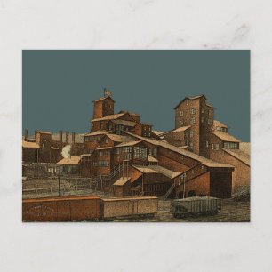 Kohlebergbau - Anthrazit Bergbau Bergbaumuseum Mon Postkarte