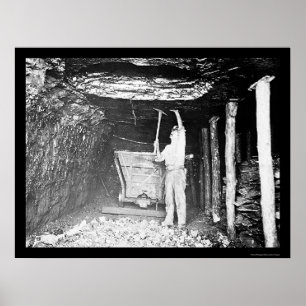 Kohlebergwerk 1910 poster