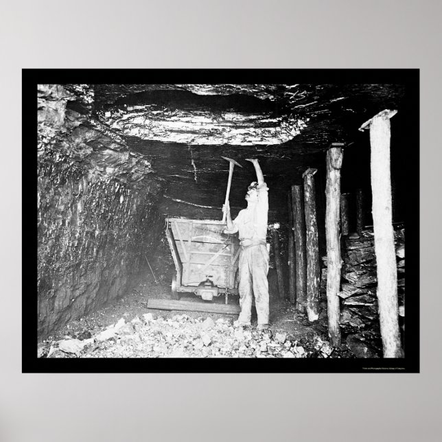 Kohlebergwerk 1910 poster (Vorne)