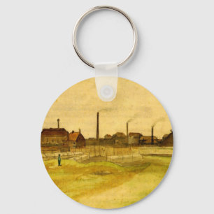 Kohlebergwerk in der Borinage von Vincent van Gogh Schlüsselanhänger